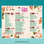 Chai Menu Card Design Cdr File