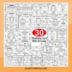30 Wedding Card Design CDR File