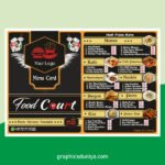 Fast Food Menu Card Template Design Cdr File